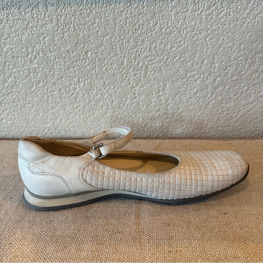 Prada Sport White Leather Mary Jane Left Shoe - Picture 4 of 14
